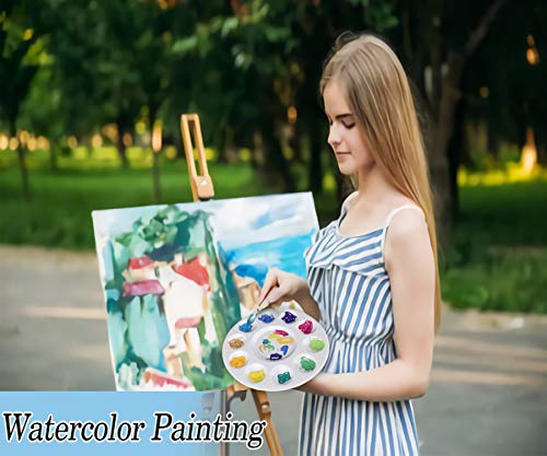 inifus 22 PCS Paint Tray Palettes for Kids, Plastic Paint Pallet with 10 Wells, Acrylic Artist Paint Tray Palette for Kids, Students to Acrylic Oil inifus