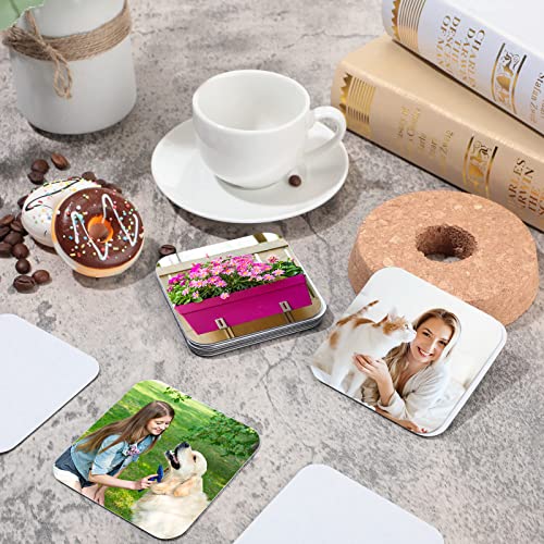 3 x 3 Inch Sublimation Blank Refrigerator Magnets Sublimation Square Fridge Magnets Sublimation Magnet Blanks MDF Sublimation Blanks DIY Decorative Flutesan