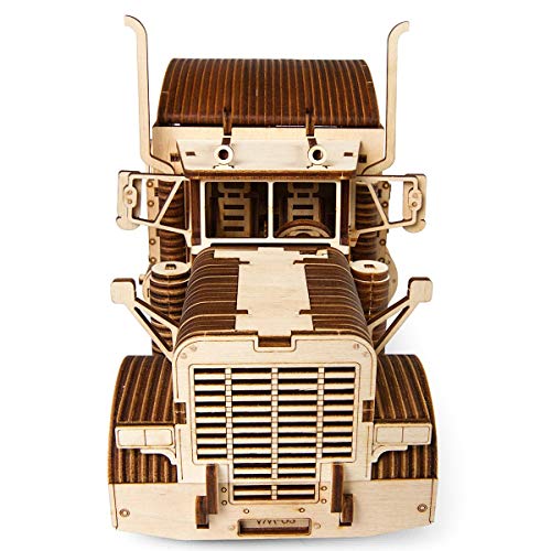 UGEARS Models 3-D Wooden Puzzle - Mechanical Heavy Boy Truck VM-03 Wooden Model Kit for Adults and Teens UGEARS