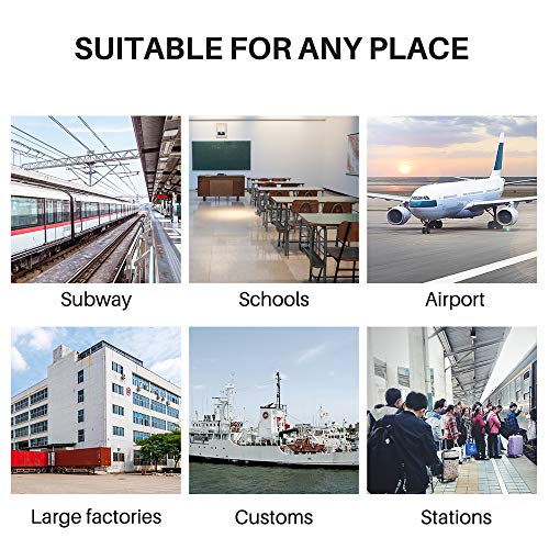 Handheld Metal Detector Security Portable Adjustable Sensitivity Sound Vibration Alerts Detects Weapons Knivers Screw Scanner Detects LQMEILI