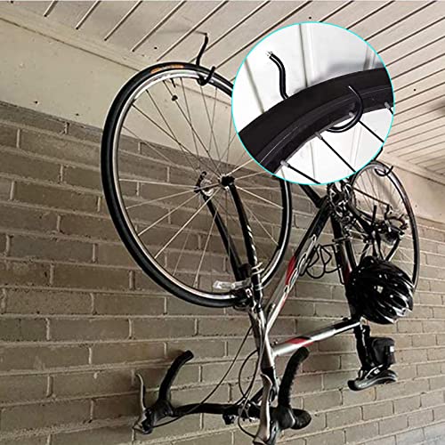Menecor 12PCS Heavy Duty Bike Storage Hooks Bicycle Wall Mounted Hooks Large Screw Hooks for Wall,Ceiling Menecor