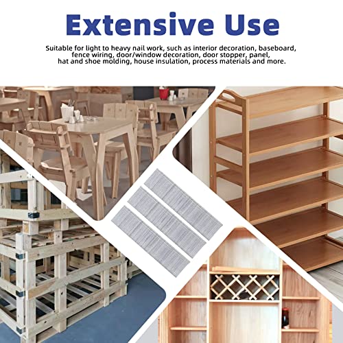 Glarks 5000Pcs 18 Gauge Galvanized 5/8 inch Brad Nails Straight Finishing Nails for Electric Pneumatic Brad Nailer Gun, Molding Cabinetry Building Glarks