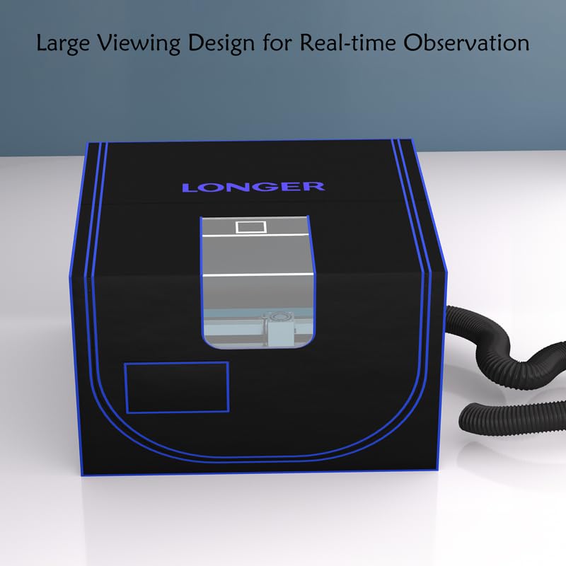 LONGER Laser Engraver Large Size Enclosure with Vent, 31 * 28.7 * 20.8 Inches (790 * 730 * 530 MM) For Most Laser Engraving Machine Insulates Against Longer