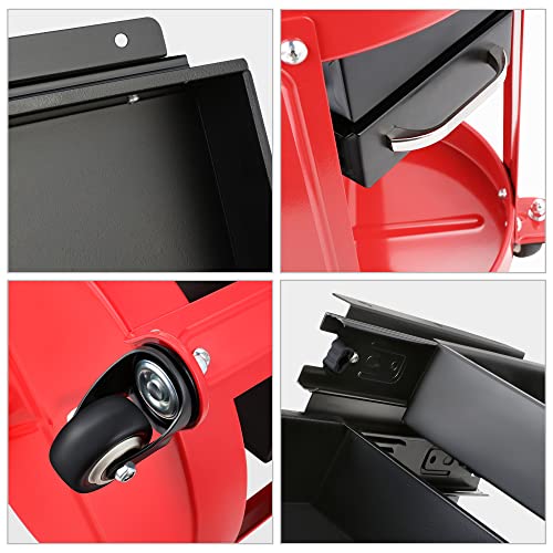 DNA Motoring TOOLS-00197 Round Mechanics Roller Seat Creeper Stool With Padded Cushion, Tool Storage Drawer & Tray, 300 Lbs Max Weight Capacity DNA MOTORING