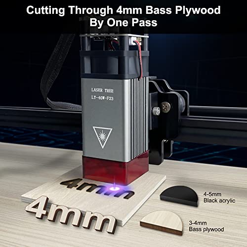 LASER TREE 40W(5W Output Optical Power) Laser Engraving Module, 450nm Laser Head for CNC Laser Engraver/Laser Cutter Machine, DIY Laser Engraving LASER TREE