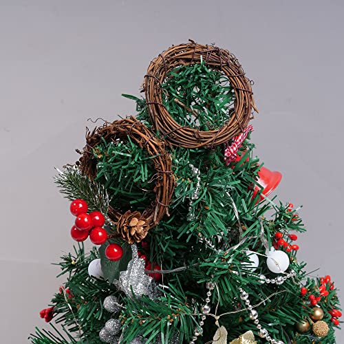 Grapevine Wreath Set, Marrywindix 16 Pieces Natural Vine Branch Wreath Christmas DIY Rattan Wreath Garland for Christmas Holiday Craft Wedding Decor Marrywindix