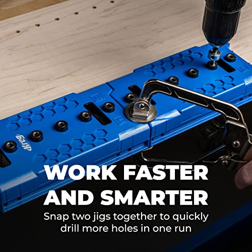Kreg KMA3225 Shelf-Pin Jig 1/4" (6 mm) - Shelf Pin Drilling Jig - Create Perfect Holes for Wobble-Free Shelves - Drill Guide for Straight Holes KREG