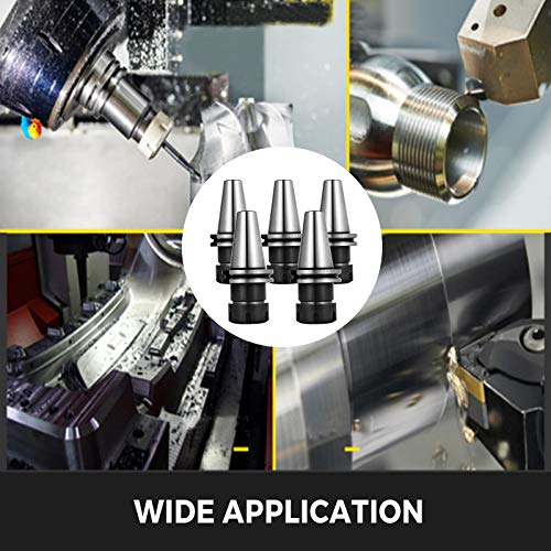 OrangeA 5 PCS Collet Set, CAT40 ER32 Collet Chuck, for CNC Engraving Machine & Milling Lathe Tool (CAT40 ER32) OrangeA