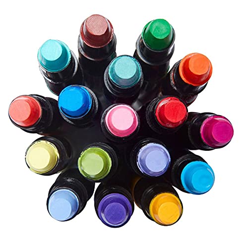 KINGART 581-12 Metallic GEL STICK Set, Artist Pigment Crayons, 12 Rich Metallic Colors, Water Soluble, Creamy, and Odorless, Use on Paper, Wood, KINGART