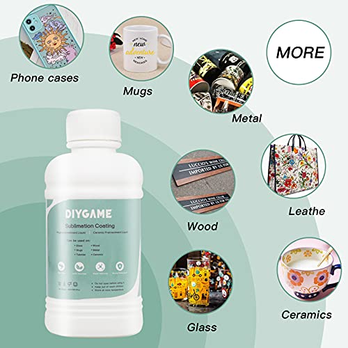 SLANZVAL 250ml Sublimation Coating for Ceramics, Mugs, Phones case, Metal, Wood, Glass, Leather, Tumbler, All Hard Surfaces Sublimation Spray with SLANZVAL