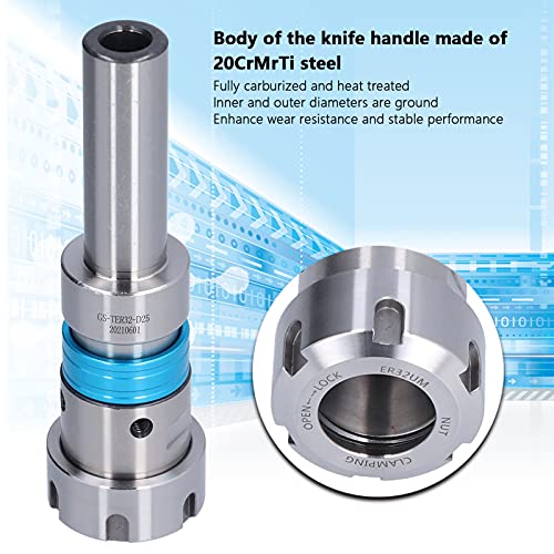 Floating Tap Tool Holders, ER32 Telescoping Collet Chuck Taper M2-M30 for CNC for Milling Lathe for Turning(GS-TER32-D25) FastUU