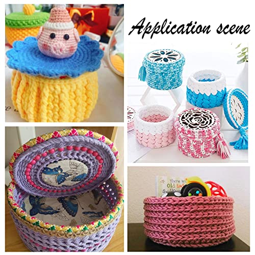 GORGECRAFT 6 Pcs 3 Sizes Mini Wooden Crochet Bag Bottom Round Shape Blank Solid Wood Crochet Basket Bases Supplies for DIY Basket Weaving Craft GORGECRAFT