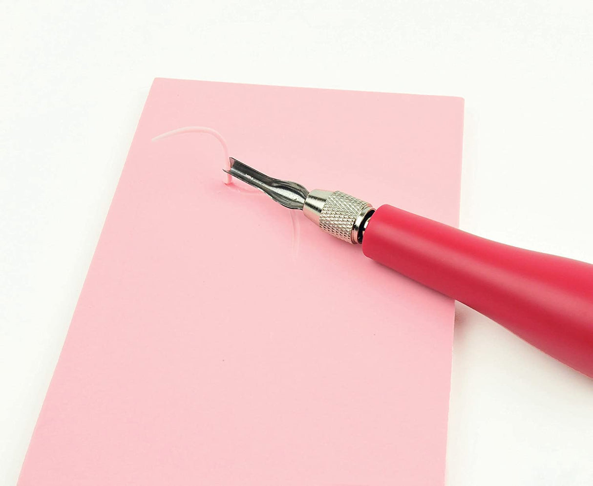 Speedball Speedy-Carve Block Printing Carving Block, Rectangle, Pink, 4 x 6 Inches (6-Pack), Linoleum for Printmaking Speedball