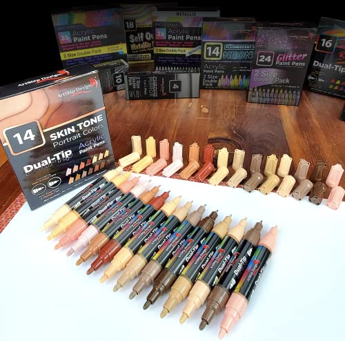 ArtShip Design Acrylic Paint Pens Double Pack (Skin Tone) ArtShip Design