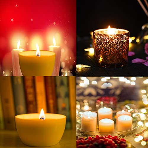 154Pcs Wood Candle Wicks, BENBO 5.1 X 0.5 Inch Smokeless Crackling Wooden Candle Wicks Natural Candle Wicks with Iron Stand Candle Warning Labels for BENBO