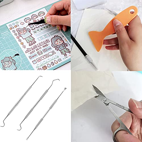 32Pack Vinyl Weeding Tools with T-Shirt Alignment Ruler Kit, Weeding Tools for Vinyl, Vinyl Weeding Tools Kit for Weeding Vinyl, DIY Christmas Gifts, Sanviatime