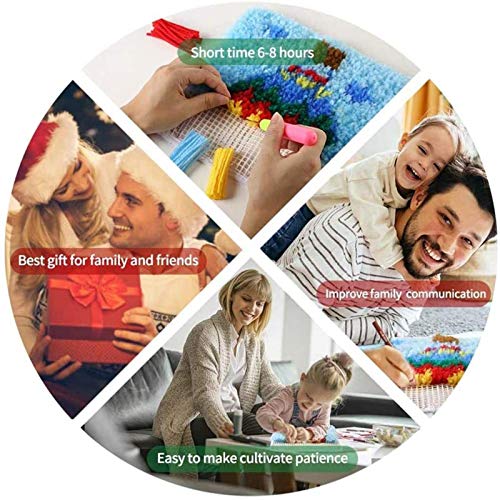 Latch Hook Kits for Adults, DIY Rug Kits Special-Shaped Animal Fox TXWZEI