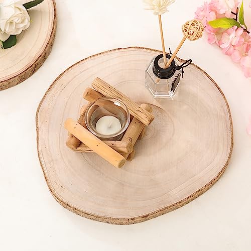 Natural Round Wood Slices 6 Pack 12-13 inches Unfinished Wood kit Circles DIY Crafts Wood Ornament Discs FORACKS