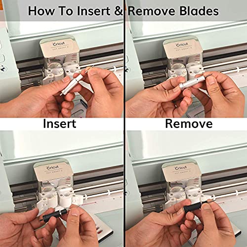 Blades for Cricut Explore 3/Air 2/Air/Maker 3/Maker, 40 Pack Replacement for Cutting Machine (20 Standard Fine Point,10 Shalow,10 Deep Cut Blades) Arisll