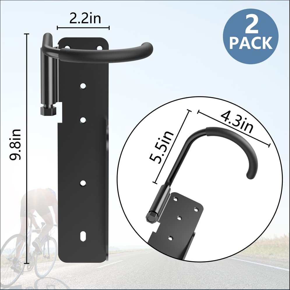 HAVEDAWN Bike Rack Garage Wall Mount, Swivel Bike Rack, Swing 90 Degrees, Vertical Bike Hanger Hook for Indoor, Bicycle Storage Rack, Space Saving HAVEDAWN