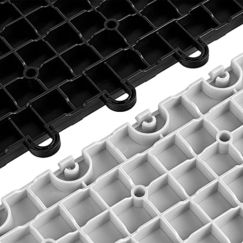 Speedway Garage Floor Diamond Tile, 12 x 12-Inch, Black, 50-Piece Set Speedway