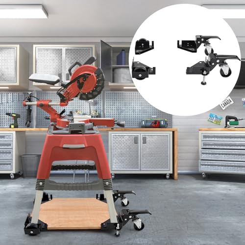 VEVOR Mobile Base, 400 lbs Weight Capacity, Adjustable from 12" x 12" to Infinity, Heavy Duty Universal Mobile Base Stand with Swivel Wheels, for VEVOR