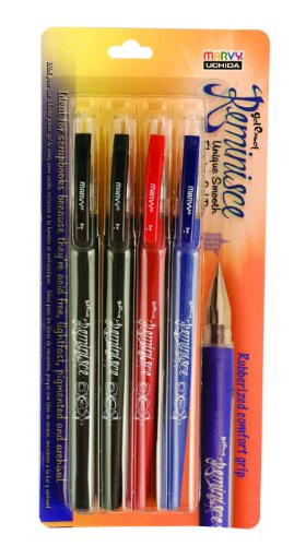 Uchida 430010A , Le Pen, 0.3 Millimeter point, Pen Set, 10 Pack, Multicolor  