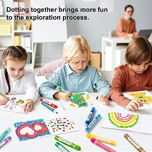 Shuttle Art Dot Markers, 20 Colors Washable Markers for Toddlers,Bingo Daubers Supplies Kids Preschool Children, Non Toxic Water-Based Shuttle Art