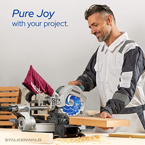 FALKENWALD 10 inch Saw Blade for Wood - Table Saw Blades 10 inch - 10 Saw Blade Carbide - Compatible with DEWALT 10-Inch Table Saw, Skil Saw etc. FALKENWALD