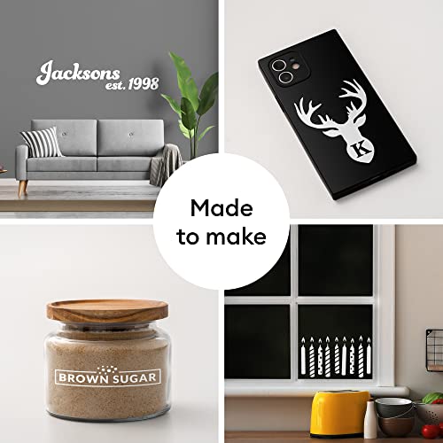 Cricut Premium Vinyl Removable for All Cricut Cutting Machines, No Residue Vinyl for DIY Crafts, Wall Decals, Stickers, In-House Decor and More, Cricut