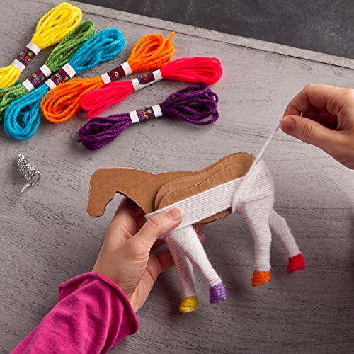 Craft-tastic – Yarn Unicorns Kit – Craft Kit Makes 2 Yarn-Wrapped Unicorns Craft-tastic