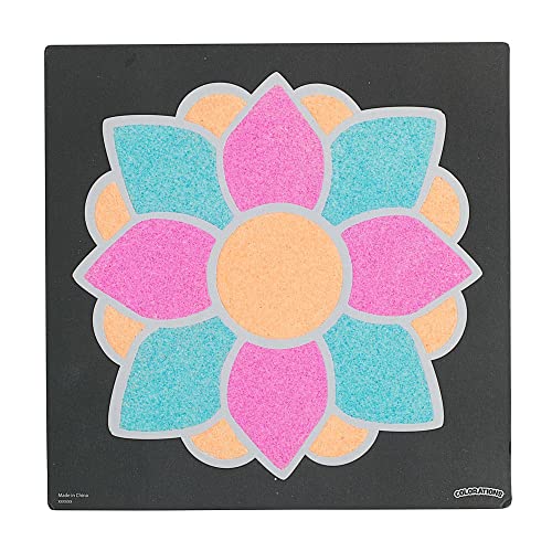 Colorations World of Art - India Rangoli, 6 Designs with Sand - Set of 24 Colorations
