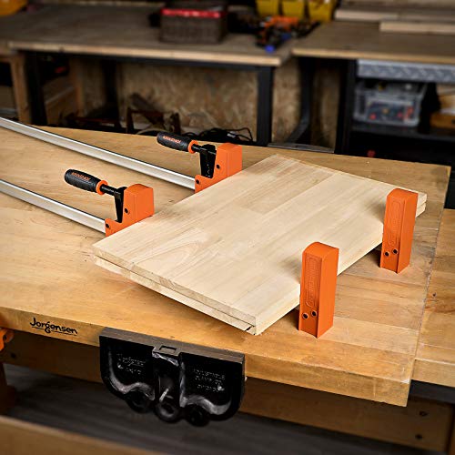 Jorgensen 48-inch Bar Clamps, 90°Cabinet Master Parallel Jaw Bar Clamp Set, 2-pack Jorgensen
