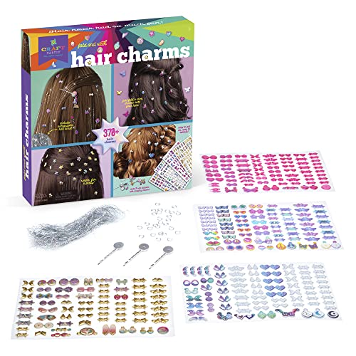 Craft-tastic - Fold and Stick Hair Puffy Charms - Craft and Accessory Kit - for Ages 5+ Craft-tastic