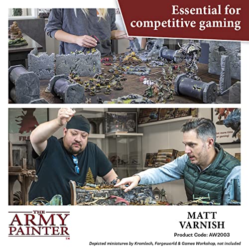 The Army Painter Warpaints Air Airbrush Matt Varnish 18ml Acrylic Paint for Airbrush, Wargaming and Modelling The Army Painter