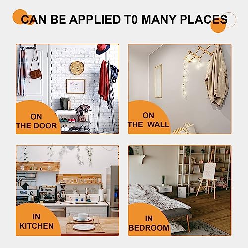 MOROBOR 10PCS Wooden Shaker Pegs, 3.15 Inch Shaker Peg with Screws, Unfinished Wood Shaker Racks for Hanging Clothes Hats Towel Paint DIY MOROBOR