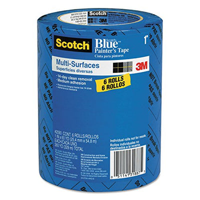 3M 1 Blue 2090-24EVP.94 in. x 60 yd. Scotch Painters Tape Value Pack-6 Pack