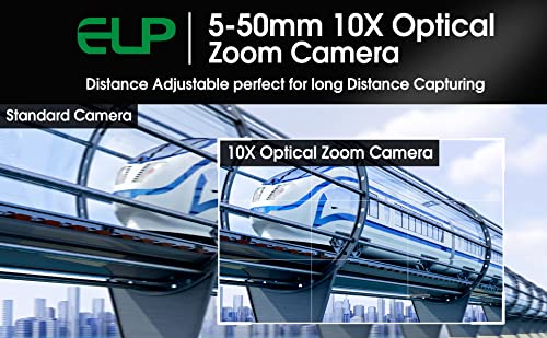 ELP 5-50mm Varifocal Lens 1080P USB Camera with H.264 High Definition Sony IMX323 Webcam for Android Linux Windows Industrial Video ELP