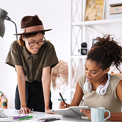 ARTEZA Journal Gift Set, 6 x 8 Inches, 96-Sheet Notebook with Double-Sided Lined Paper and 1 Black Ink Pen, Black and White Design, Office Supplies ARTEZA