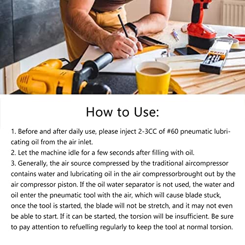 Inline Mini Air Drill with a 3/8 Keyless Chuck,20000rpm High Speed Straight Pneumatic Drill Set Power Reversible Air Drilling Tool Yunseity