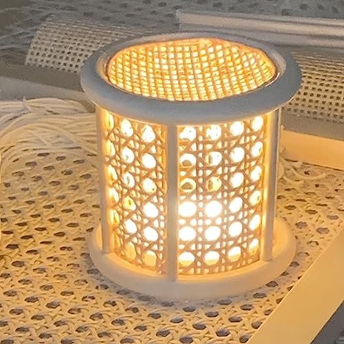 Natural Rattan Webbing Reed, 4mm/5mm/6mm Wicker Rattan Material Furniture Repairing, Basket Weaving Kit Braided Rattan Cane Webbing for Chair Making IMLAM