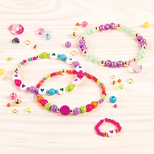 Make It Real – Ultimate Bead Studio. DIY Tween Girls Beaded Jewelry Making Kit. Arts and Crafts Kit Guides Kids to Design and Create Beautiful Make It Real