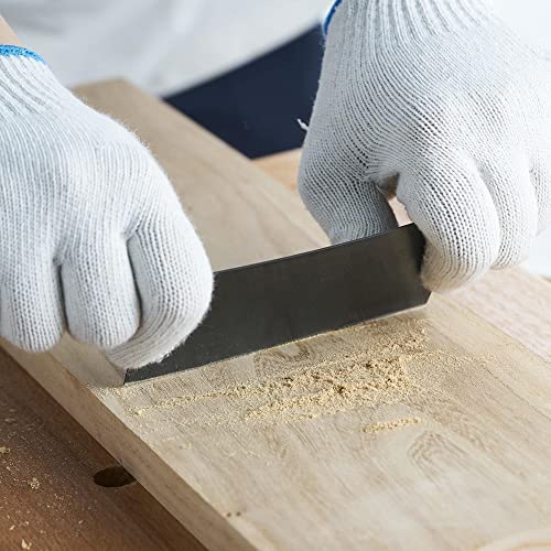 HERMIT TOOLS Cabinet Scraper Burnisher with 4 Piece Multi-Shaped Scraper Set 2 Rectangle 1 Curved (Convex and Concave) and 1 Gooseneck Scraper HERMIT TOOLS