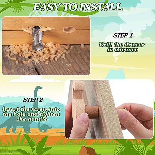 Qunclay Wooden Animal Cabinet Knobs Decorative Wood Dresser Knobs with Screws Dresser Pulls Wood Marine Woodland Animals Knobs Furniture Knobs Qunclay