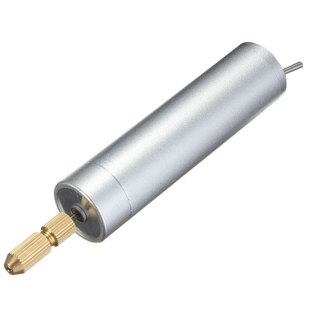 Yakamoz 0.7-1.2mm Mini Micro Electric Aluminum Hand Portable Handheld Drill with 15pcs Drill Bits, 2A Power Supply Included YAKAMOZ