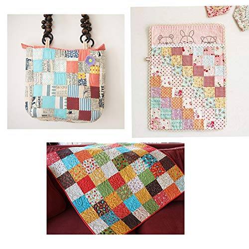 levylisa 200 PCS 4'' x 4''100% Precut Cotton Fabric Bundles, DIY Sewing Quarters Bundle, Cotton Quarter Fabric Bundle, Precut Fabric, Quilting Fabric levylisa