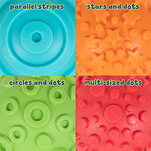 READY 2 LEARN Paint and Dough Texture Spheres - Set of 4 - Ages 2 + - Mix and Match Sensory Fidget Toys for Toddlers - DIY Textures and Patterns, READY 2 LEARN