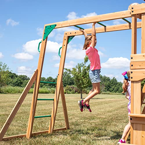Backyard Discovery Montpelier All Cedar Wood Playset Swing Set Backyard Discovery