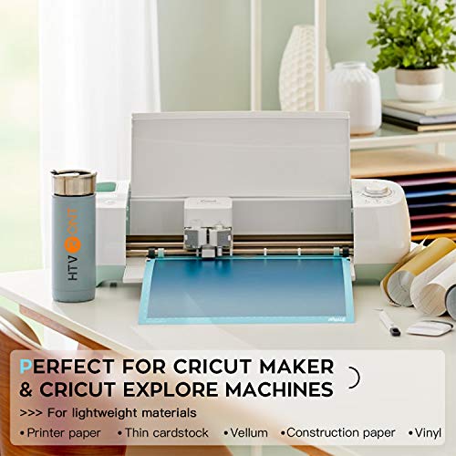 HTVRONT Light Grip Cutting Mat for Cricut, 6 Pack Cutting Mat 12x12 for Cricut Explore Air 2/Air/One/Maker, Light Adhesive Sticky Quilting Cutting HTVRONT