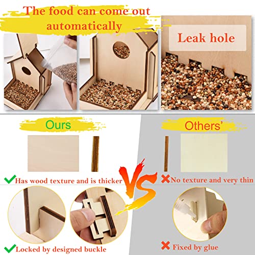 Make Your Own Bird Feeder Wind Chime Kit for Kids - 2 Pack DIY Craft Set with Diamond Stickers THWAS-LIGHT